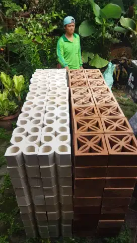 Roster beton natural, roster beton putih, roster beton merah