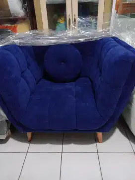 KURSI SOFA KAIN BLUDRU MODEL 3 2 1