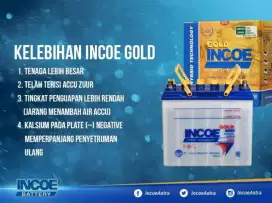 AKI MOBIL BARU INCOE GOLD Ns40z/l 12volt 35Ah