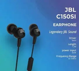 JBL C150SI In-Ear Headphone dengan Mic - Untuk Android & iOS