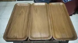 Nampan Kayu ukuran 30cm x 12cm Kualitas Bagus & Tahan Air Baru 100%