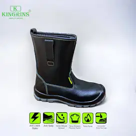 Sepatu safety kulit ujung besi merk Kingrins tipe Rinandha boots