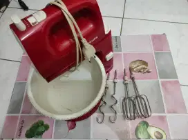 Philips Mixer (Stand &amp; Bowl Merah)