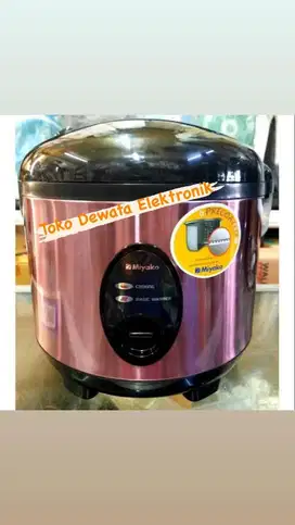 Magic com / penanak nasi Miyako ukuran 1.8liter body stainless garansi