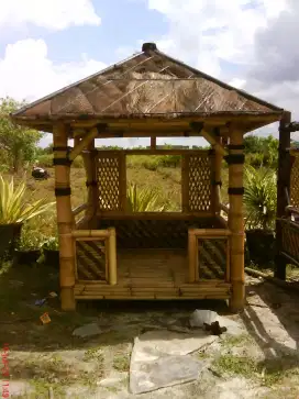 Gazebo Bambu unik