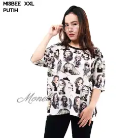 Baju kaos wanita vintage gaul retro