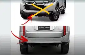 Skid plate  Rear Bumper belakang All New Pajero Sport Dakar 2017