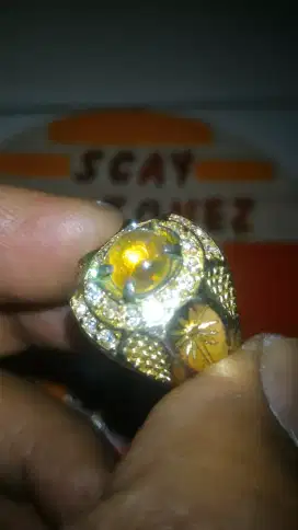 Natural batu cincin kalimaya cristal jarong ada