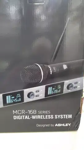 Ashley MCR-168 Mic Wireless Mikwerles Anti Feedback 120 channel Freq