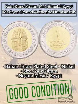 uang kuno mesir firaun 1 pound th 1441