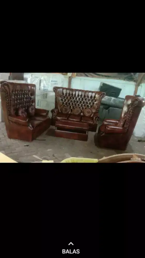 Sofa Raja Kancing 3.2.1 + meja