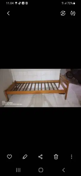 Ranjang single masih bagus