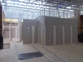 Partisi kalsiboard/ gypsum ruangan kantor / rumah