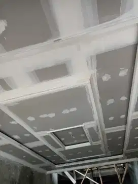 Pemasangan plafon gypsum rapih