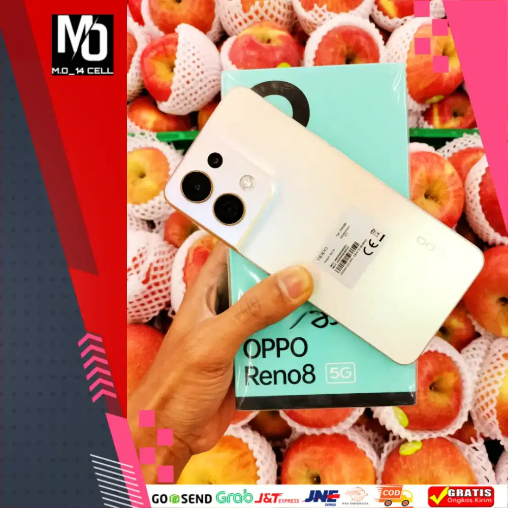 OPPO RENO 8 5G RAM 8+5GB/256GB SECOND LENGKAP MULUS NO MINUS ORIGINAL