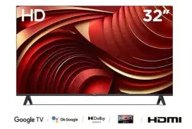 TCL LED TV 32 Google TV Android 11 Digital TV HDMI Bluetooth Resmi