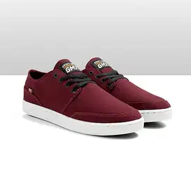 sepatu sneakers pria geoff max maroon - sepatu kets - sepatu casual