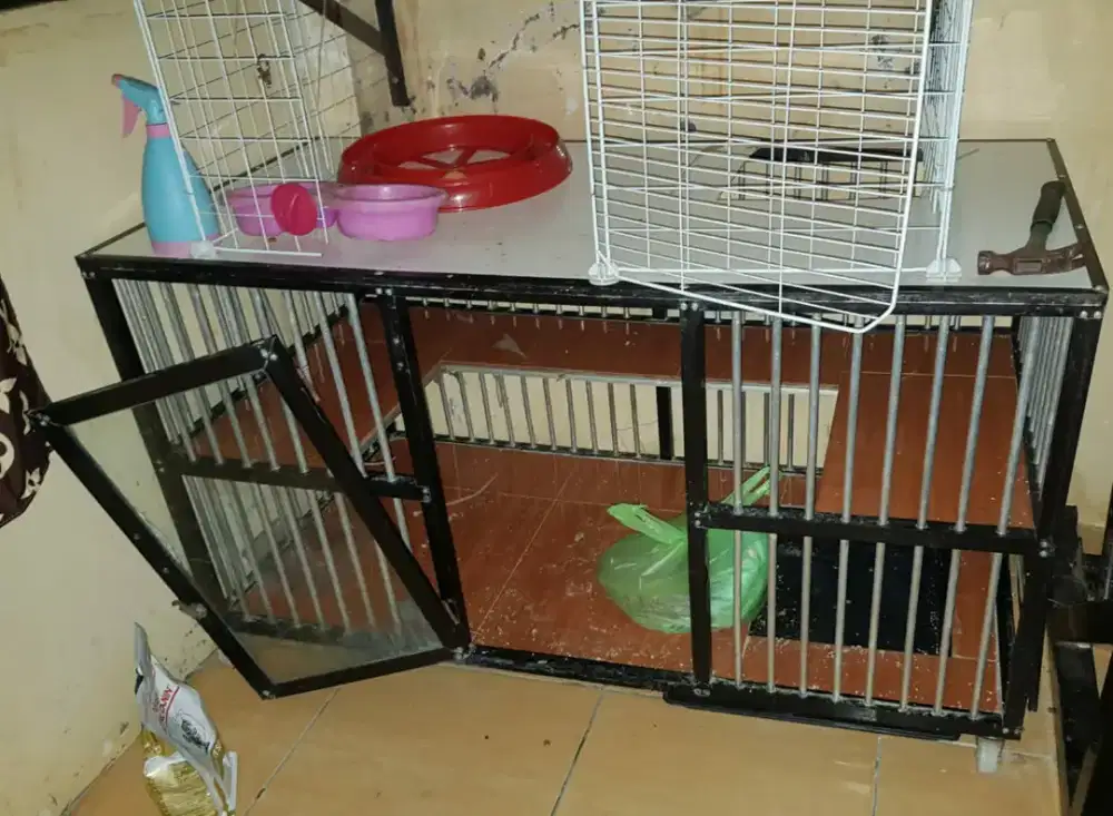 Kandang kucing alumunium
