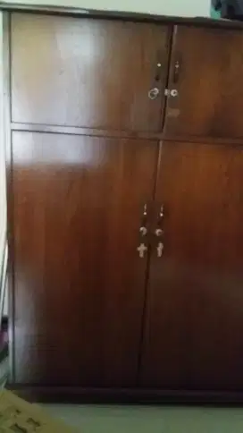 Jual lemari jati kuno pintu 2