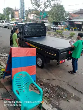 Tutup losbak mobil bahan CV warna item ijo Nerima macem2 tipe losbak