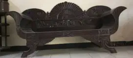 Dijual sofa motif ( kipas ) antik kayu jati