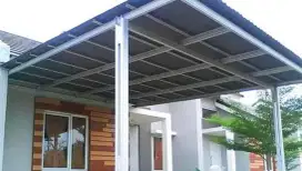 Kanopi minimalis,kanopi mewah aldreon,kanopi baja ringan