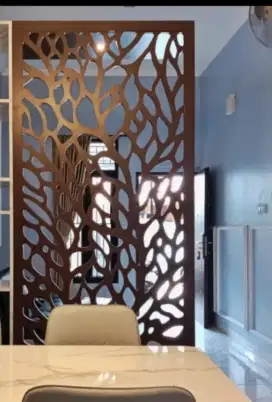 AWET ! Partisi laser cutting sekat ruangan pembatas sketsel