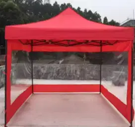 TENDA LIPAT DINDING MIKA TRANSPARAN 3 SISI