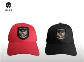 Topi timnas Indonesia merk Mills ori