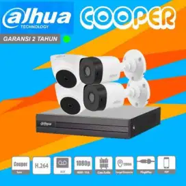 Paket CCTV DAHUA 2mp 4 kamera full HD include pemasangan DAN TERMURAH