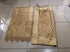 Songket Padang Pandai Sikek sutra kuning emas