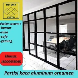 pintu kaca aluminium partisi pintu kaca lipat desain aluminium