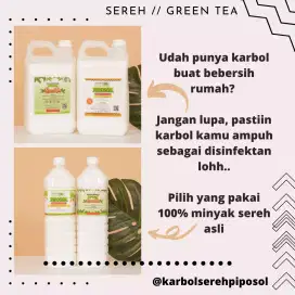 Jual Karbol Sereh Murah 1,5 liter / 5 liter.