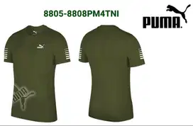 Jersey kaos baju olahraga futsal badminton puma army