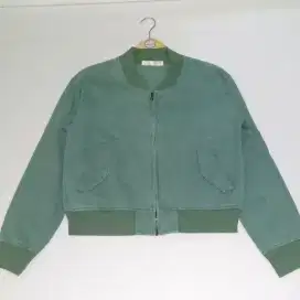 Jaket Bomber Green Army