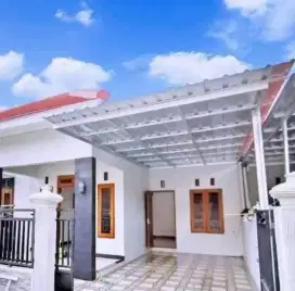 Kanopi rangka baja ringan atap spandek