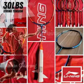 Raket Batminton Bulu Tangkis Lining Super Mainan Cikarang