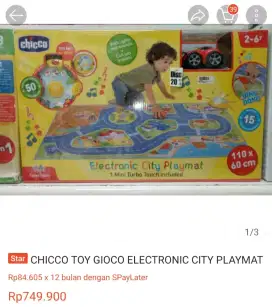 Chicco Electronic City Playmat Included 1 Mini Car