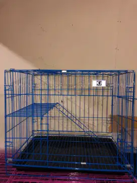 KANDANG KUCING TINGKAT 1 LIPAT READY KAK