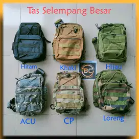 Tas Selempang Taktikal pria sling waist bag (slempang) banyak warna