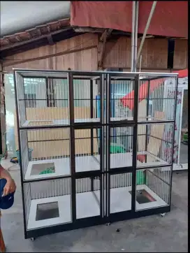 kandang kucing aluminium 6 pintu