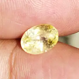 Natural Yellow Sapphire Ceylon Srilanka No Treatment Ring Perak