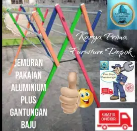 Jemuran pakaian aluminium kuat, awet, baru spesial 530rb free ongkir