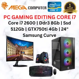 Pc Gaming Editing Core i7 2600 | 8Gb | 512Gb | Gtx1050Ti 4Gb