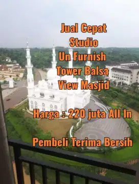 Dijual Apartemen Podomoro Golf View tipe studio
