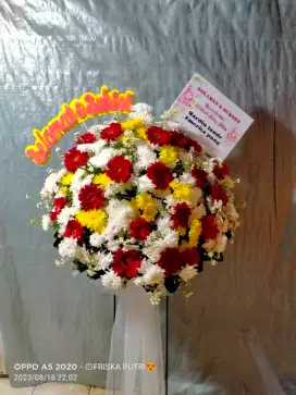 standing flower bunga segar dan asli