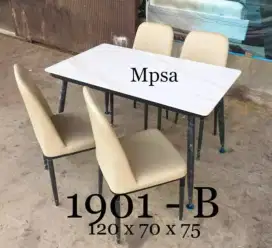 Meja makan import, meja makan murah, meja makan batu, meja import