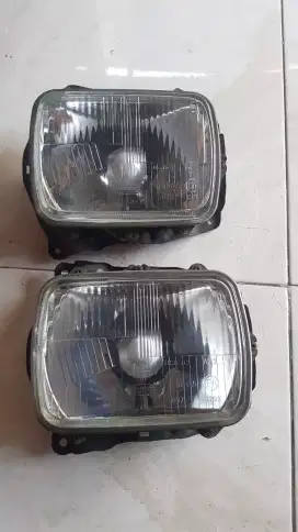 Headlamp kotak halogen h4 buat panther kijang