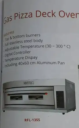 Oven Gas Getra RFL-13SS 1 Deck 3 Loyang
