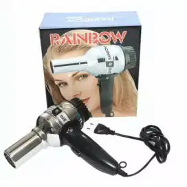 Hairdryer Rainbow Salon Stainless Pengering Rambut Hair Dryer